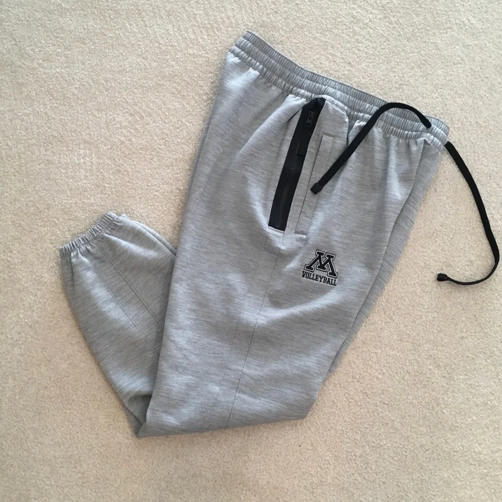 Nike Dri-fit Gray Track Joggers with Black Drawstring - Picture 1 of 1